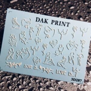 Наклейки для ногтей слайдер дизайн 3D 287