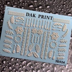 Наклейки для ногтей слайдер дизайн 3D 324