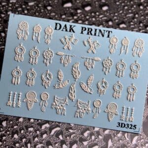 Наклейки для ногтей слайдер дизайн 3D 325