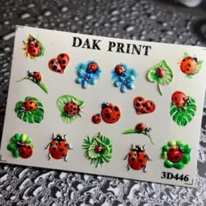 Наклейки для ногтей слайдер дизайн 3D 446