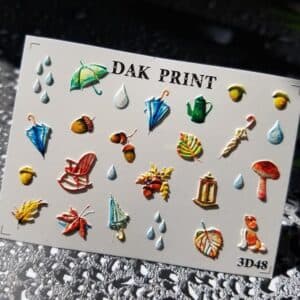 Наклейки для ногтей слайдер дизайн 3D 48