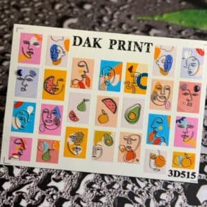 Наклейки для ногтей слайдер дизайн 3D 515