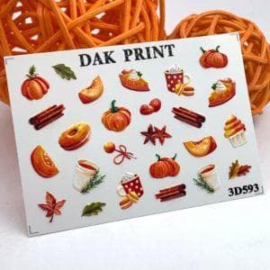Наклейки для ногтей слайдер дизайн 3D 593