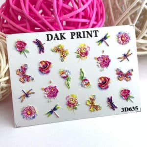 Наклейки для ногтей слайдер дизайн 3D 635