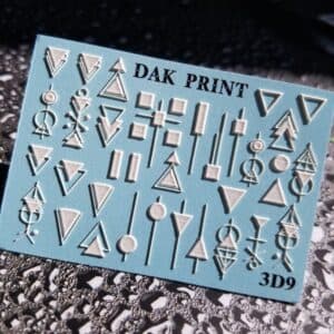 Наклейки для ногтей слайдер дизайн 3D 9w