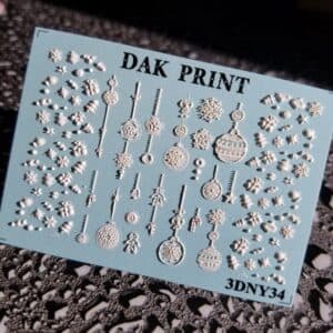 Наклейки для ногтей слайдер дизайн 3D NY34