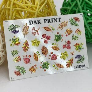 Наклейки для ногтей слайдер дизайн B3D88