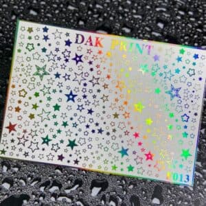 Наклейки для ногтей слайдер дизайн  F 13 gold holography