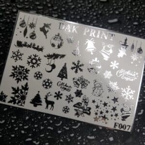 Наклейки для ногтей слайдер дизайн  F 7 silver
