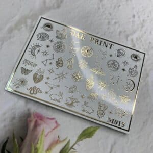 Наклейки для ногтей слайдер дизайн  M 015 gold