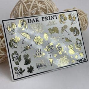 Наклейки для ногтей слайдер дизайн  M 026 gold