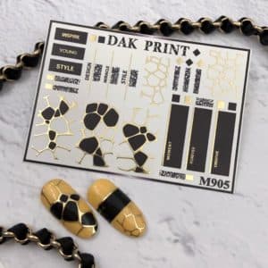 Наклейки для ногтей слайдер дизайн  M 905
