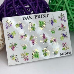 Наклейки для ногтей слайдер дизайн  M3d133