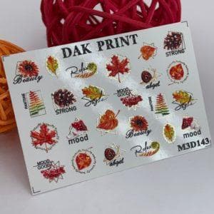 Наклейки для ногтей слайдер дизайн  M3d143