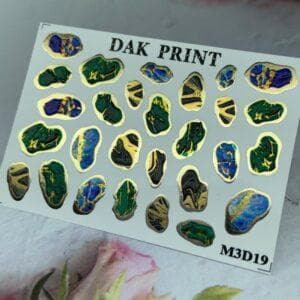 Наклейки для ногтей слайдер дизайн  M3d19