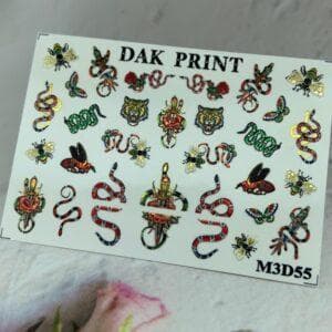 Наклейки для ногтей слайдер дизайн  M3d55
