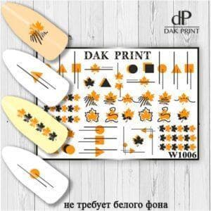 Наклейки для ногтей слайдер дизайн  W 1006
