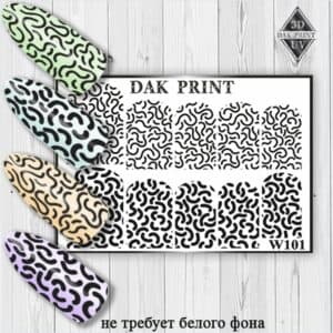 Наклейки для ногтей слайдер дизайн W 101b