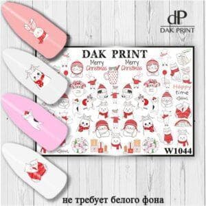 Наклейки для ногтей слайдер дизайн  W 1044