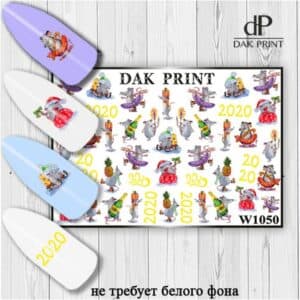 Наклейки для ногтей слайдер дизайн  W 1050