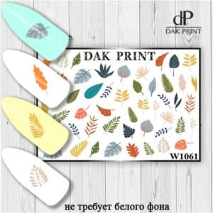 Наклейки для ногтей слайдер дизайн  W 1061