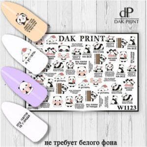 Наклейки для ногтей слайдер дизайн  W 1123