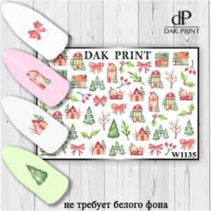 Наклейки для ногтей слайдер дизайн  W 1135