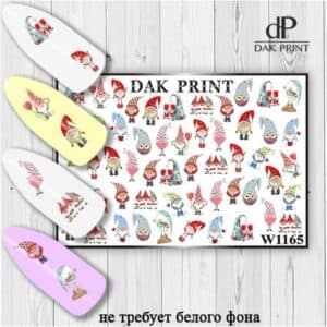 Наклейки для ногтей слайдер дизайн  W 1165