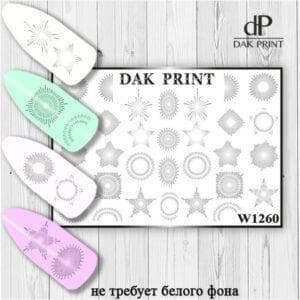 Наклейки для ногтей слайдер дизайн  W 1260