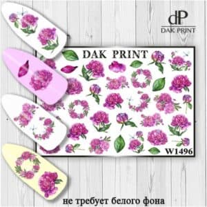 Наклейки для ногтей слайдер дизайн  W 1496