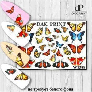 Наклейки для ногтей слайдер дизайн  W 1588