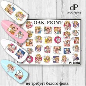 Наклейки для ногтей слайдер дизайн  W 1608