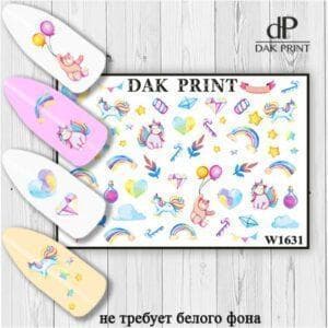 Наклейки для ногтей слайдер дизайн  W 1631