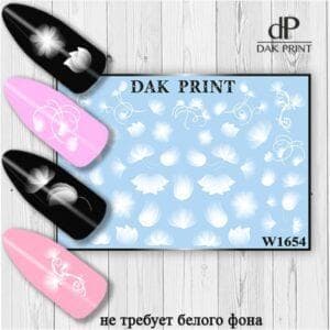 Наклейки для ногтей слайдер дизайн  W 1654