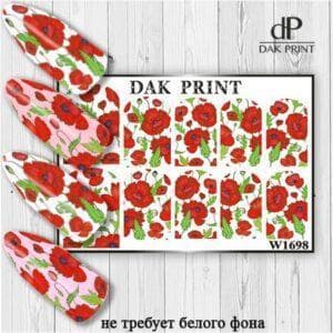Наклейки для ногтей слайдер дизайн  W 1698
