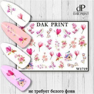 Наклейки для ногтей слайдер дизайн  W 1719