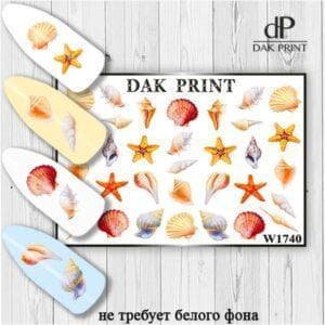 Наклейки для ногтей слайдер дизайн  W 1740