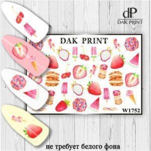 Наклейки для ногтей слайдер дизайн  W 1752