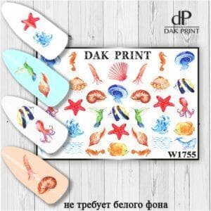Наклейки для ногтей слайдер дизайн  W 1755