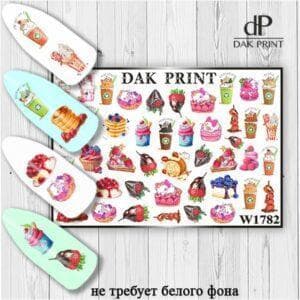 Наклейки для ногтей слайдер дизайн  W 1782
