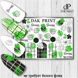 Наклейки для ногтей слайдер дизайн  W 1795