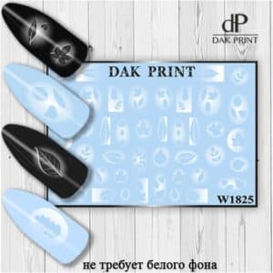 Наклейки для ногтей слайдер дизайн  W 1825