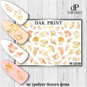 Наклейки для ногтей слайдер дизайн  W 1830