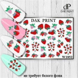 Наклейки для ногтей слайдер дизайн  W 1852