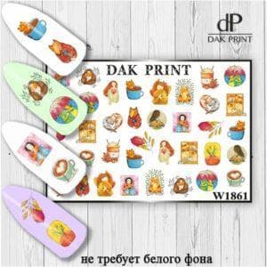 Наклейки для ногтей слайдер дизайн  W 1861