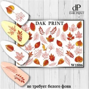 Наклейки для ногтей слайдер дизайн  W 1886