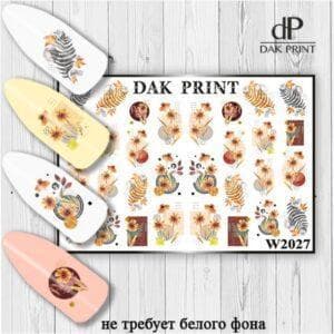 Наклейки для ногтей слайдер дизайн  W 2027