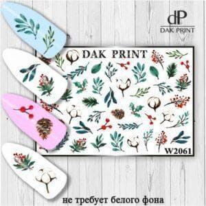 Наклейки для ногтей слайдер дизайн  W 2061