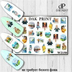 Наклейки для ногтей слайдер дизайн  W 2150