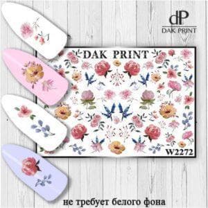 Наклейки для ногтей слайдер дизайн  W 2272